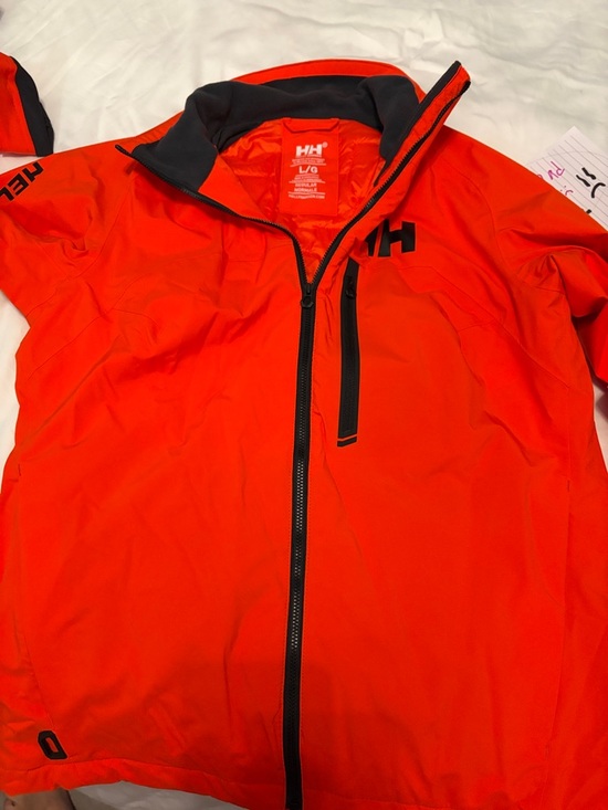 Helly Hansen Jackets & Blazers - Helly Hansen Orange Shell Jacket with Black Trim